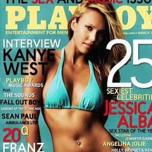 Jessica Alba en couverture de Playboy, en 2006.