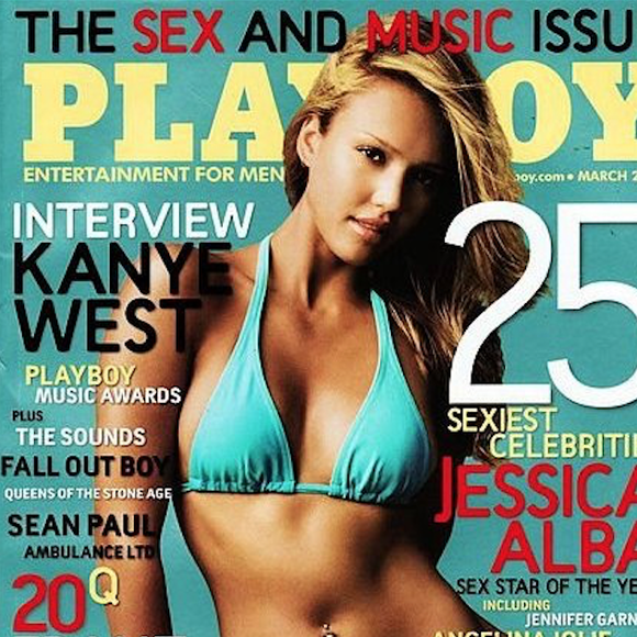 Jessica Alba en couverture de Playboy, en 2006.