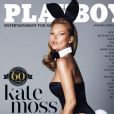 Kate Moss en couverture de Playboy, janvier/février 2014.