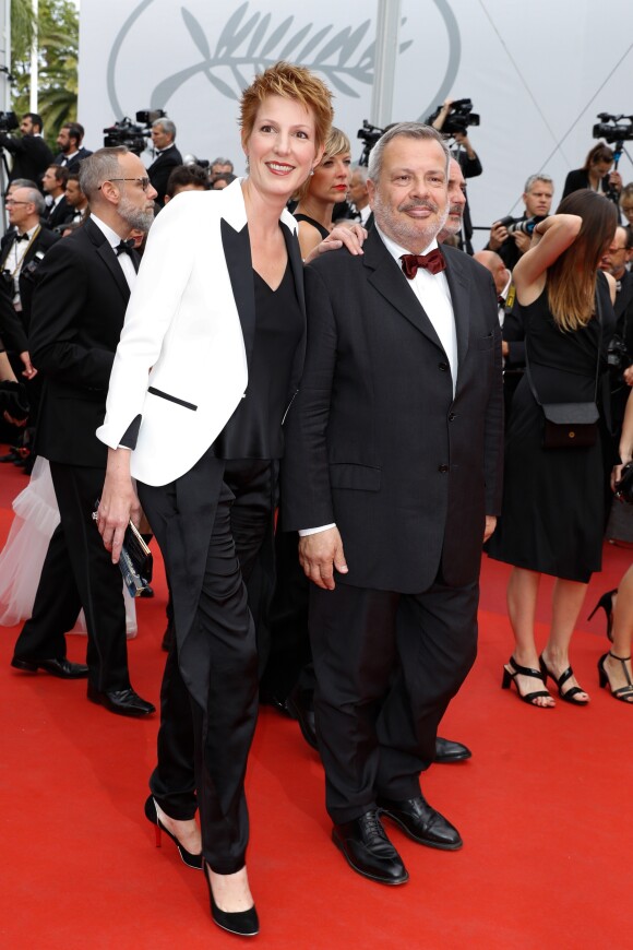 Natacha Polony et son mari Perico Légasse - Montée des marches du film "L'Amant Double" lors du 70ème Festival International du Film de Cannes. Le 26 mai 2017. © Borde-Jacovides-Moreau/Bestimage