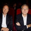 Stéphane Bern et Laurent Ruquier - Conférence de presse de rentrée du groupe RTL à Paris le 7 septembre 2016. © Coadic Guirec / Bestimage