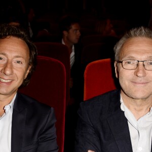 Stéphane Bern et Laurent Ruquier - Conférence de presse de rentrée du groupe RTL à Paris le 7 septembre 2016. © Coadic Guirec / Bestimage