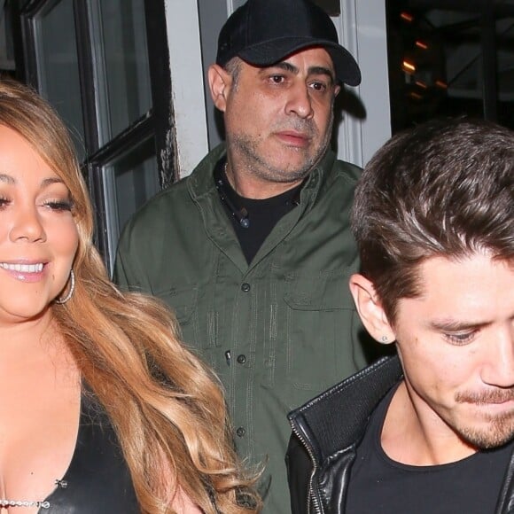 Mariah Carey arrive avec son compagnon Bryan Tanaka au restaurant Gracias Madre à Los Angeles, le 22 septembre 2017