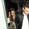 Cheryl Cole à la sortie du restaurant Sexy Fish avec son petit-ami Liam Payne à Londres, le 12 avril 2016. C
