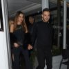 Cheryl Cole et son nouveau compagnon Liam Payne (One Direction) main dans la main lors de leur sortie au restaurant Salmontini à Londres, le 9 mars 2016.