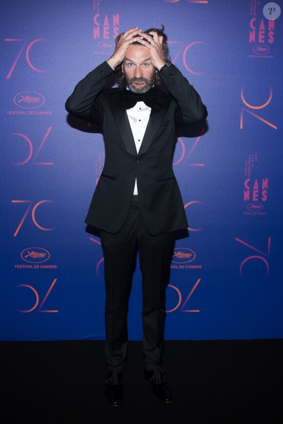 Frédéric Beigbeder - Photocall du dîner des 70 ans du Festival International du Film de Cannes. Le 23 mai 2017. © Borde-Jacovides-Moreau / Bestimage