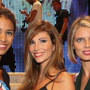 Chloé Mortaud, Alexandra Rosenfeld, Sylvie Tellier - Arrivées au dernier défilé de mode "Jean-Paul Gaultier", collection prêt-à-porter printemps-été 2015, au Grand Rex à Paris. Le 27 septembre 2014.