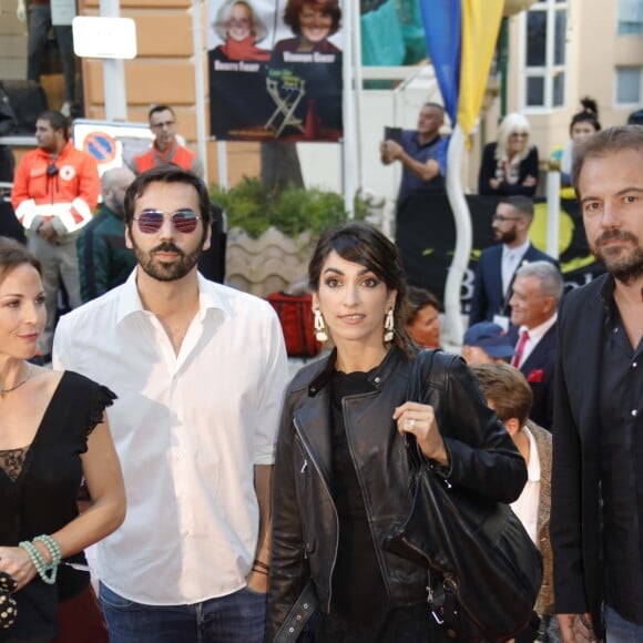 guest, Aurélie Vaneck, Stéphane Henon - Ouverture du 6ème Festival Les Héros de la Télé à Beausoleil le 7 octobre 2017.