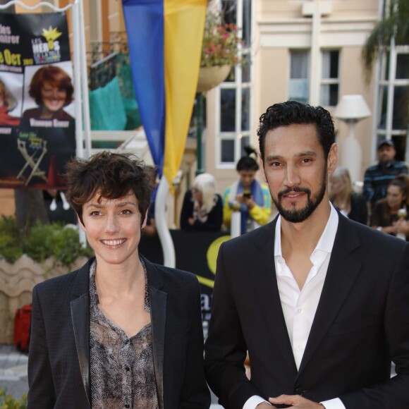 Catherine Demaiffe, Stany Coppet - Ouverture du 6ème Festival Les Héros de la Télé à Beausoleil le 7 octobre 2017.