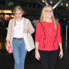 Ava Phillippe et sa mère Reese Witherspoon arrivent à l'aéroport de JFK à New York, le 18 septembre 2017