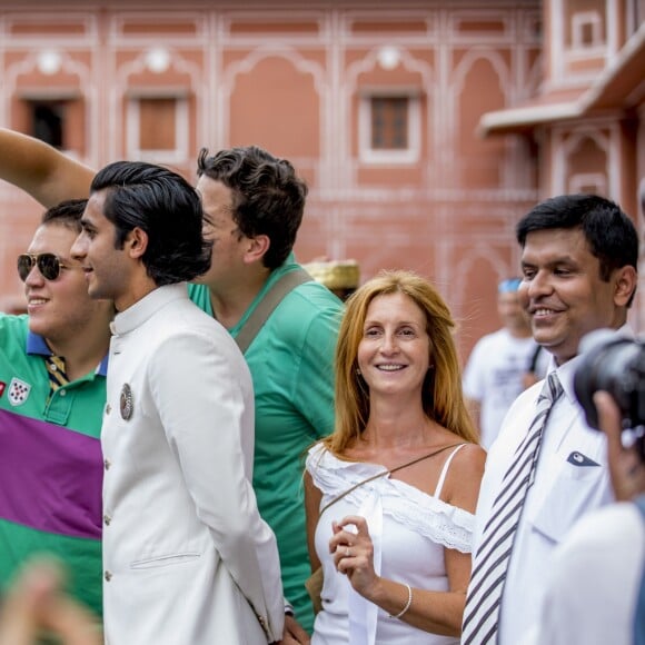 Exclusif - Rendez-vous avec Kumar Padmanabh Singh (Maharadja de Jaipur), son père Narendra Singh, sa mère Diya Kumari, son frère Lakshraj Prakash Singh et sa soeur Gauravi Kumari à Jaipur en Inde pour Le Bal (Des Débutantes) 2017. Le 11 août 2017. © Olivier Borde/Bestimage