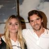 Exclusif - Sophie Tapie et Rodolphe Michaux Tapie lors de l'inauguration de la boutique Fusalp, boulevard Saint-Germain à Paris le 28 septembre 2017. © Rachid Bellak / Bestimage