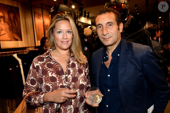 Exclusif - Zinedine Soualem et sa femme Caroline Faindt lors de l'inauguration de la boutique Fusalp, boulevard Saint-Germain à Paris le 28 septembre 2017. © Rachid Bellak / Bestimage