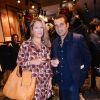 Exclusif - Zinedine Soualem et sa femme Caroline Faindt lors de l'inauguration de la boutique Fusalp, boulevard Saint-Germain à Paris le 28 septembre 2017. © Rachid Bellak / Bestimage
