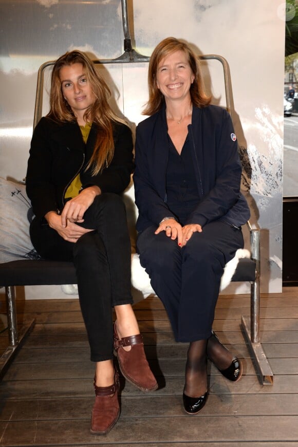 Exclusif - Sonia Sieff et Sophie Lacoste (Administratrice générale de Fusalp) lors de l'inauguration de la boutique Fusalp, boulevard Saint-Germain à Paris le 28 septembre 2017. © Rachid Bellak / Bestimage