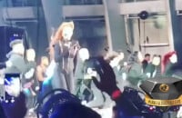 Janet Jackson et Jenna Dewan réunies sur scène pour le concert de la chanteuse à Los Angeles le 8 octobre 2017