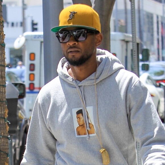 Usher dans les rues de Beverly Hills, le 29 août 2017