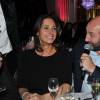 Exclusif - Kad Merad et sa compagne Julia Vignali - Dîner de gala au profit de la Fondation ARC pour la recherche contre le cancer du sein à l'hôtel Peninsula à Paris le 1er octobre 2015.