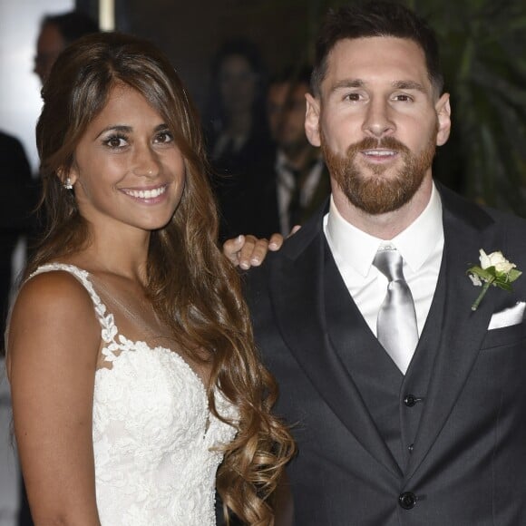 Mariage de Lionel Messi et de Antonella Roccuzzo au City Center à Rosario, le 30 juin 2017.