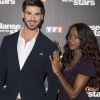 Hapsatou Sy et son danseur Jordan Mouillerac lors du photocall de présentation du jury et des nouveaux couples de "Danse avec les Stars" au siège de TF1 à Boulogne-Billancourt, le 28 septembre 2017. © Pierre Pérusseau/Bestimage