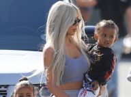 Kim Kardashian : Moment de complicité avec Saint, les cheveux tressés