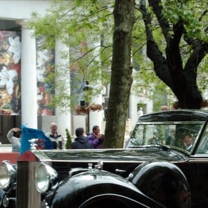 José Maria Corona Barriuso, à l'avant dans la voiture lors du mariage du roi Felipe VI et de la reine Letizia d'Espagne le 22 mai 2004.