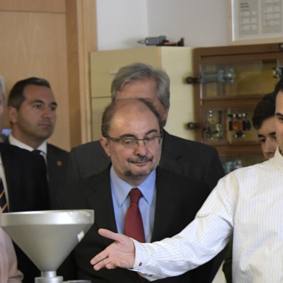 La reine Letizia d'Espagne visite l'école "Segundo Chomon" à Teruel, le 27 septembre 2017.