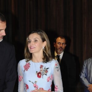 Le roi Felipe et la reine Letizia d'Espagne ont inauguré le nouveau Palais des Congrès de Palma de Majorque, Espagne, le 25 septembre 2017.  Spanish Kings Felipe VI and Letizia during the inauguration of the new Palace of Congresses of Palma de Mallorca, Spain on September 25th, 2017.25/09/2017 - Palma de Majorque