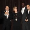 Olivier Nakache, Meryl Streep, Omar Sy, Eric Toledano, Harvey Weinstein lors de la soirée de soutien pour la fondation "Christopher & Dana Reeve" à New York, le 28 octobre 2012.