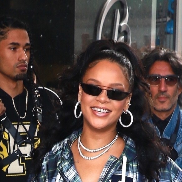 Rihanna arrive au Fenty Pep Rally à New York le 13 octobre 2017.