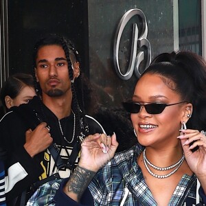 Rihanna arrive au Fenty Pep Rally à New York le 13 octobre 2017.