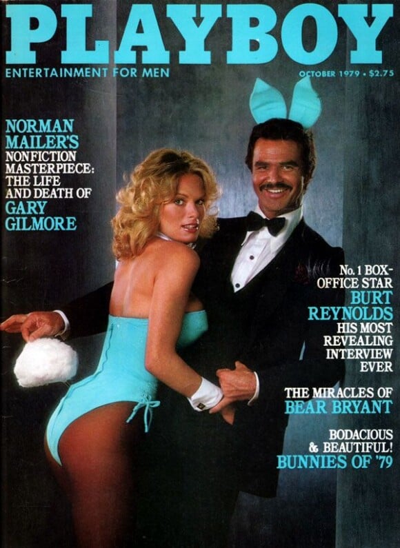 Burt Reynorlds en couverture de Playboy, ocotbre 1979.
