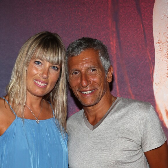 Exclusif - Nagui et sa femme Mélanie Page à l'avant-première du film "Carbone" au cinéma La Renaissance à Saint-Tropez, le 19 août 2017. © Dominique Jacovides/Cyril Moreau/Bestimage