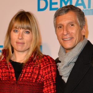 Nagui et sa femme Mélanie Page à l'avant première du film "Demain tout commence" au Grand Rex à Paris le 28 novembre 2016. © Coadic Guirec/Bestimage