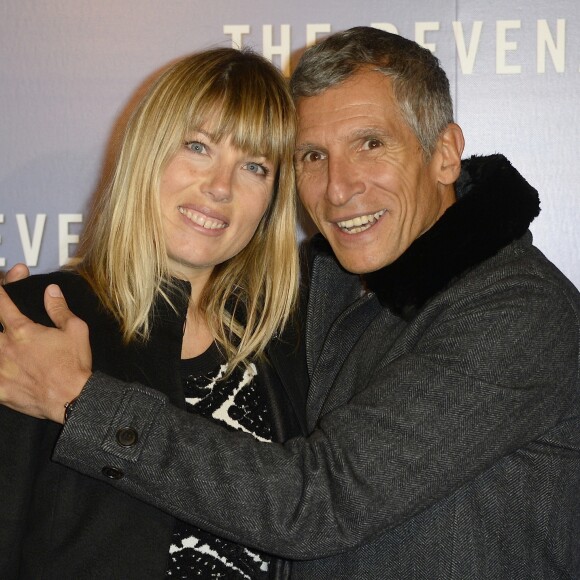 Nagui et sa femme Melanie Page à l'avant-première du film "The Revenant" au Grand Rex à Paris, le 18 janvier 2016. © Coadic Guirec/Bestimage