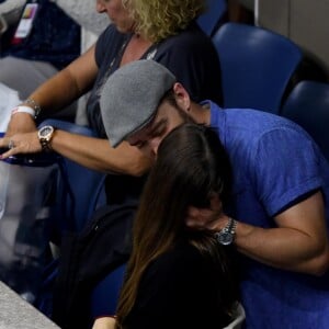 Justin Timberlake et sa femme Jessica Biel - People à l'US Open 2017 au USTA Billie Jean King National Tennis Center à Flushing Meadows à New York le 2 septembre 2017.