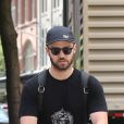 Justin Timberlake se promène avec sa femme Jessica Biel et leur fils Alias à New York le 19 août 2017.