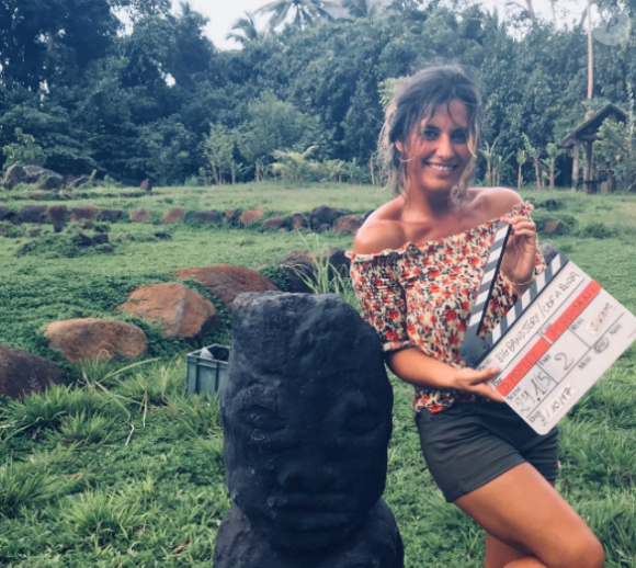 Laëtitia Milot complice avec Philippe Bas et Amaury de Crayencour, à qui elle donne la réplique dans "Coup de foudre à Bora Bora", nouveau téléfilm de TF1.