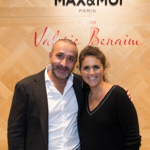 Exclusif - David Djebali, Valérie Benaïm - Lancement de la collection capsule "Max & Moi vu par Valérie Benaïm" à Paris, le 20 octobre 2017.  © Cyril Moreau/Bestimage