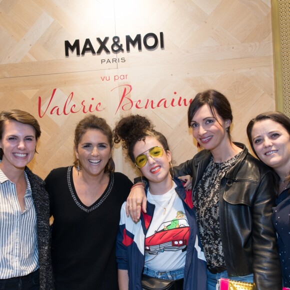Exclusif - Emilie Besse, Valérie Bénaïm, Shera Kerienski, Géraldine Maillet, Emilie Lopez - Lancement de la collection capsule "Max & Moi vu par Valérie Benaïm" à Paris, le 20 octobre 2017. © Cyril Moreau/Bestimage