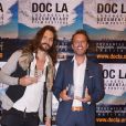 Didier Beringuer (à gauche), réalisateur de VIF - Fabrice Sopoglian reçoit deux Awards pour le documentaire "VIF" sur la vie de Christian Audigier lors du festival DOC LA à Los Angeles le 20 octobre 2017.