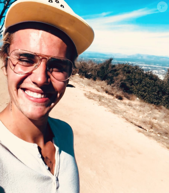 Justin Bieber en randonnée à Los Angeles. Octobre 2017.