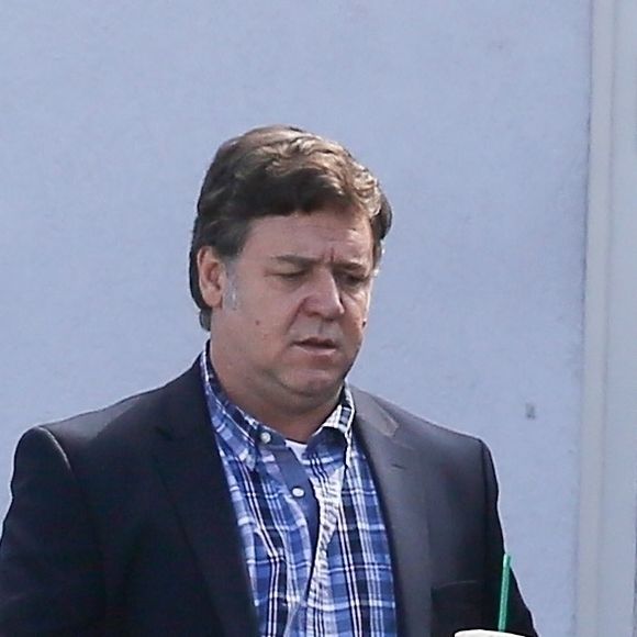 Exclusif - Russell Crowe sur le tournage de "Boy Erased" à Atlanta le 22 octobre 2017.