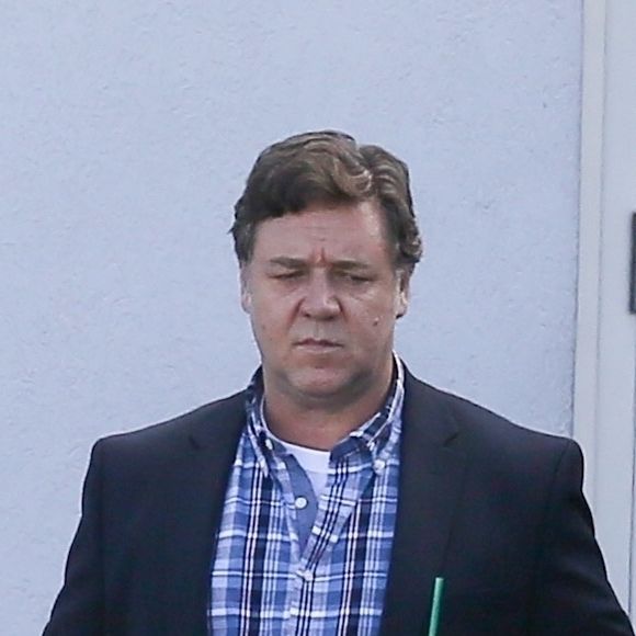 Exclusif - Russell Crowe sur le tournage de "Boy Erased" à Atlanta le 22 octobre 2017.