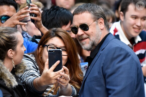 Russell Crowe arrive au photocall du film "The Mummy" au World Square à Sydney, Ausyralie, le 23 mai 2017.