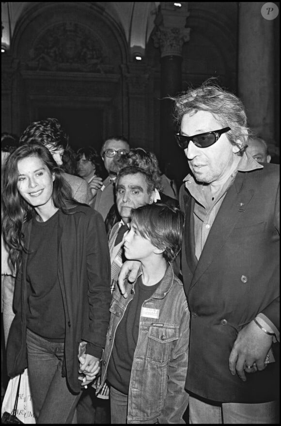 Bambou, Charlotte et Serge Gainsbourg en 1982