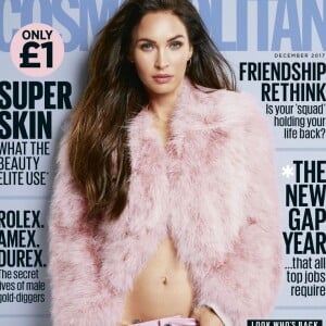 Megan Fox en couverture du numéro de décembre 2017 de l'édition UK de Cosmopolitan.