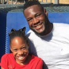 Deontay Wilder et sa fille aînée handicapée, le 27 octobre 2016.
