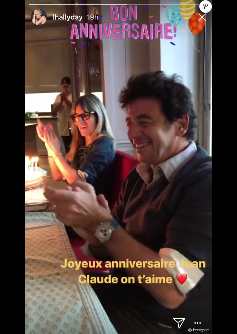 Sylviane La Nounou De Jade Et Joy Et Patrick Bruel Celebrant Les 79 Ans De Jean Claude Camus Avec Johnny Et Laeticia Hallyday A Marnes La Coquette Le 29 Octo Purepeople