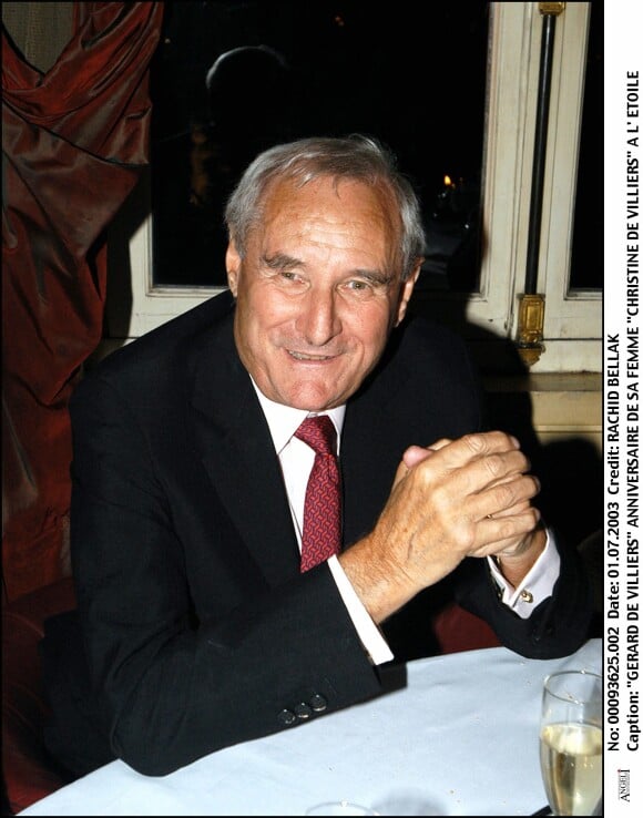 Gérard de Villiers à Paris le 1er juillet 2013. 